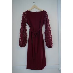 Velvet Flower Sleeve Dress Size Medium